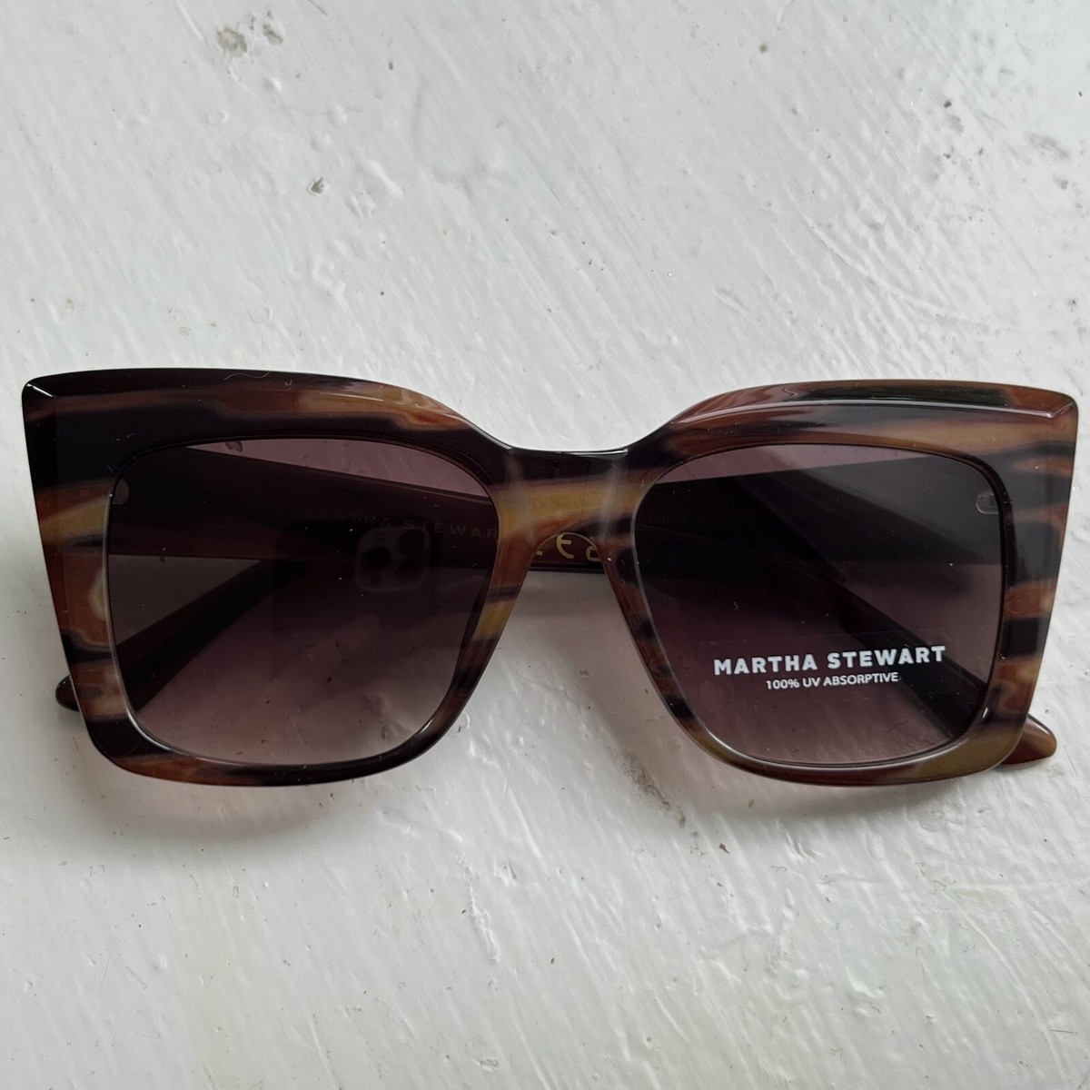 Martha Stewart Gradient Cat Eye Square Abstract Sunglasses MS248 UV Protection Martha Stewart Cat Eye Shield Sunglasses - UV400 Protection  main image 4