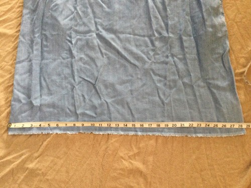 Gap NWT XL Maternity Denim Chambray Raw Hem Lace Up Dress 16 Blue Pockets - Picture 6 of 9