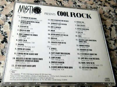 COOL ROCK 2 CD RARE Joey Scarbury Tubes Motels Vangelis Sergio