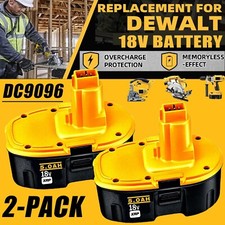 2Pack 18V XRP Battery for DEWALT DC9096-2 DW9095 DW9096 DC9098 DC9099 Cordless