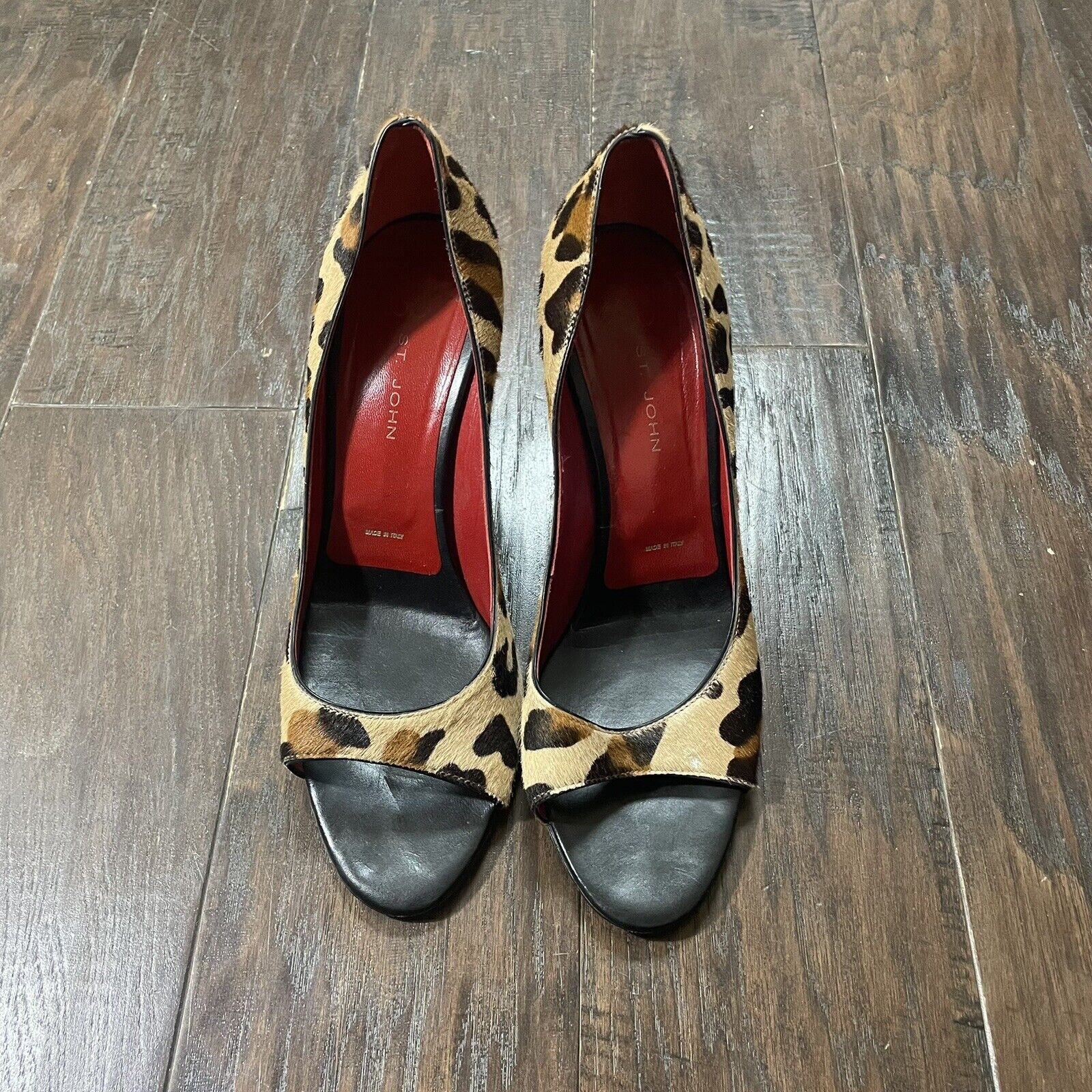 ST. JOHN Women's Size 9B Leopard Animal Print Cal… - image 18