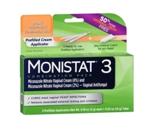SM Monistat 3-Dose Yeast Infection Treatment Prefilled Cream Applicators