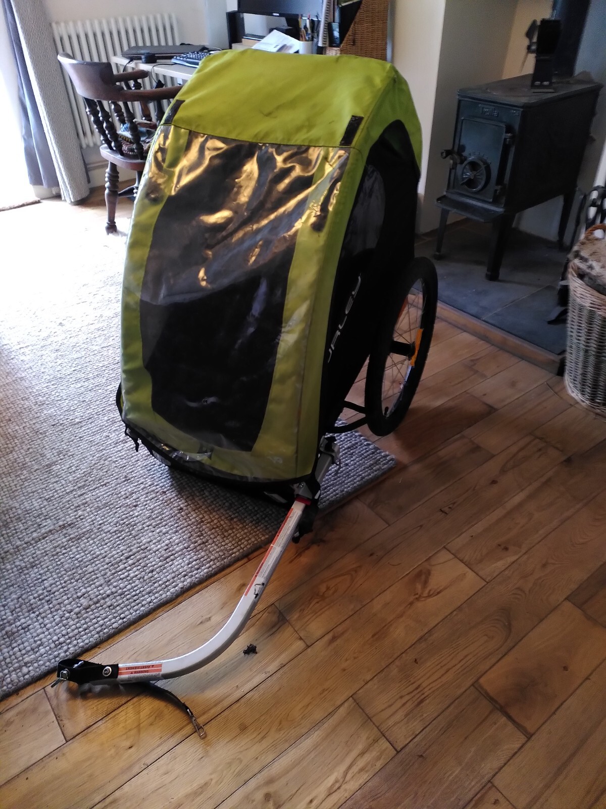 Green Burley Minnow Bike Trailer. Used. eBay