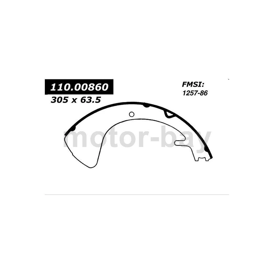 Передний задний барабанный тормозной колодок для 1959 1960 1961 DeSoto Adventurer Centric - Изображение 2 из 4