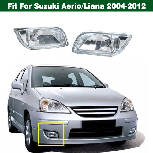 2Pc Front Bumper Fog Light Daytime Running Lamp For Suzuki Aerio/Liana 2004-2012 - Picture 6 of 7