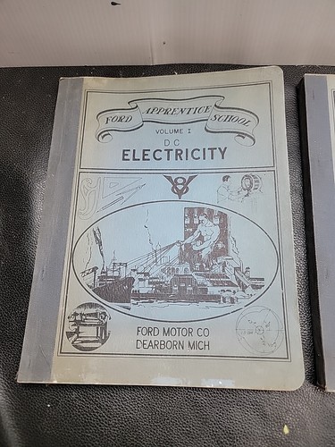 1939 Ford Apprentice School Electrical Dept Text Book Vol 1 and 2 / 0224-cb - Picture 2 of 17