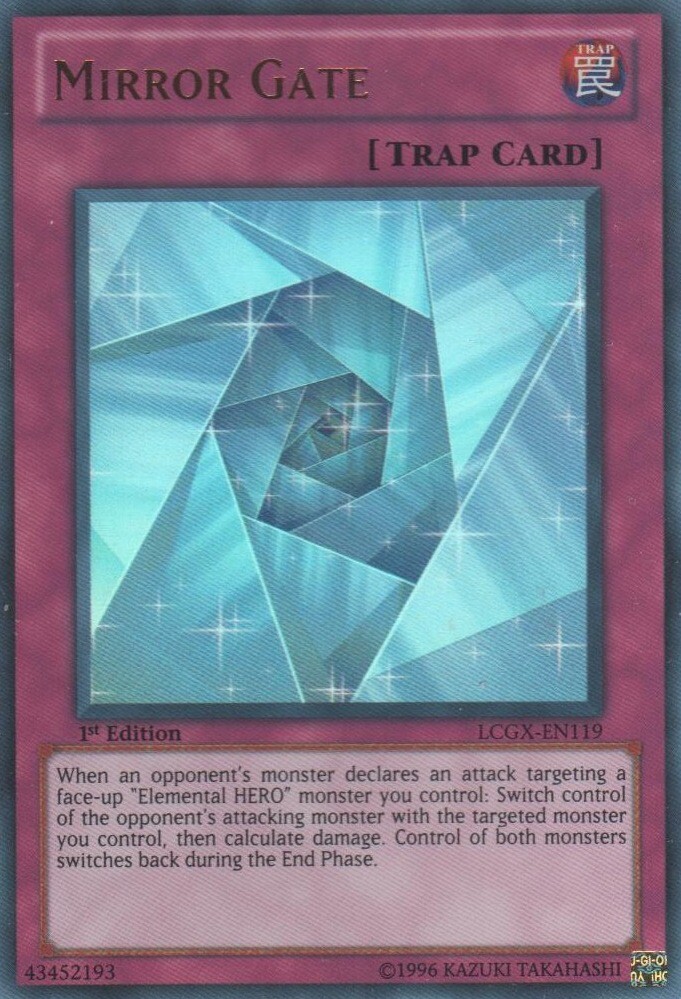 Mirror Gate LCGX-EN119 Ultra Rare 1st Ed HP Yugioh Card