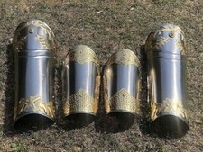 Medieval Arm Bracers Steel Leather LARP Armor Cosplay Halloween Costume 1 piec