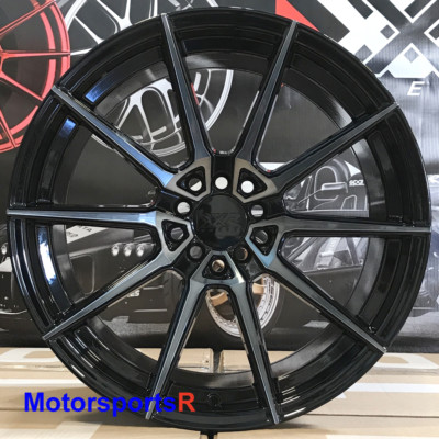 XXR 567 Wheels 18 x 8.5 +35 Phantom Black Rims 5x114.3 5x4.5 5x100