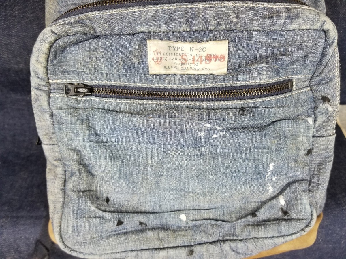RALPH LAUREN POLO DENIM SUPPLY D.S.R.L. STENCIL DISTRESSED