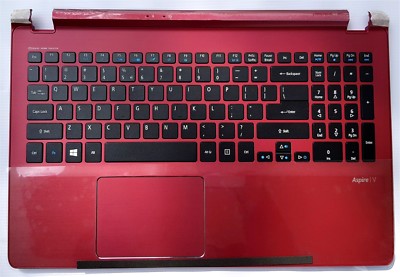Original Acer Aspire V5-552 V5-572 V5-573 cover upper w/ US keyboard w/TP  red