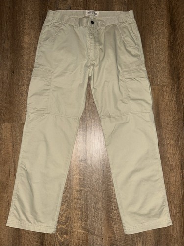 Field & Stream Cargo Pants Mens 36x32 Workwear Utility Outdoors Beige Khaki