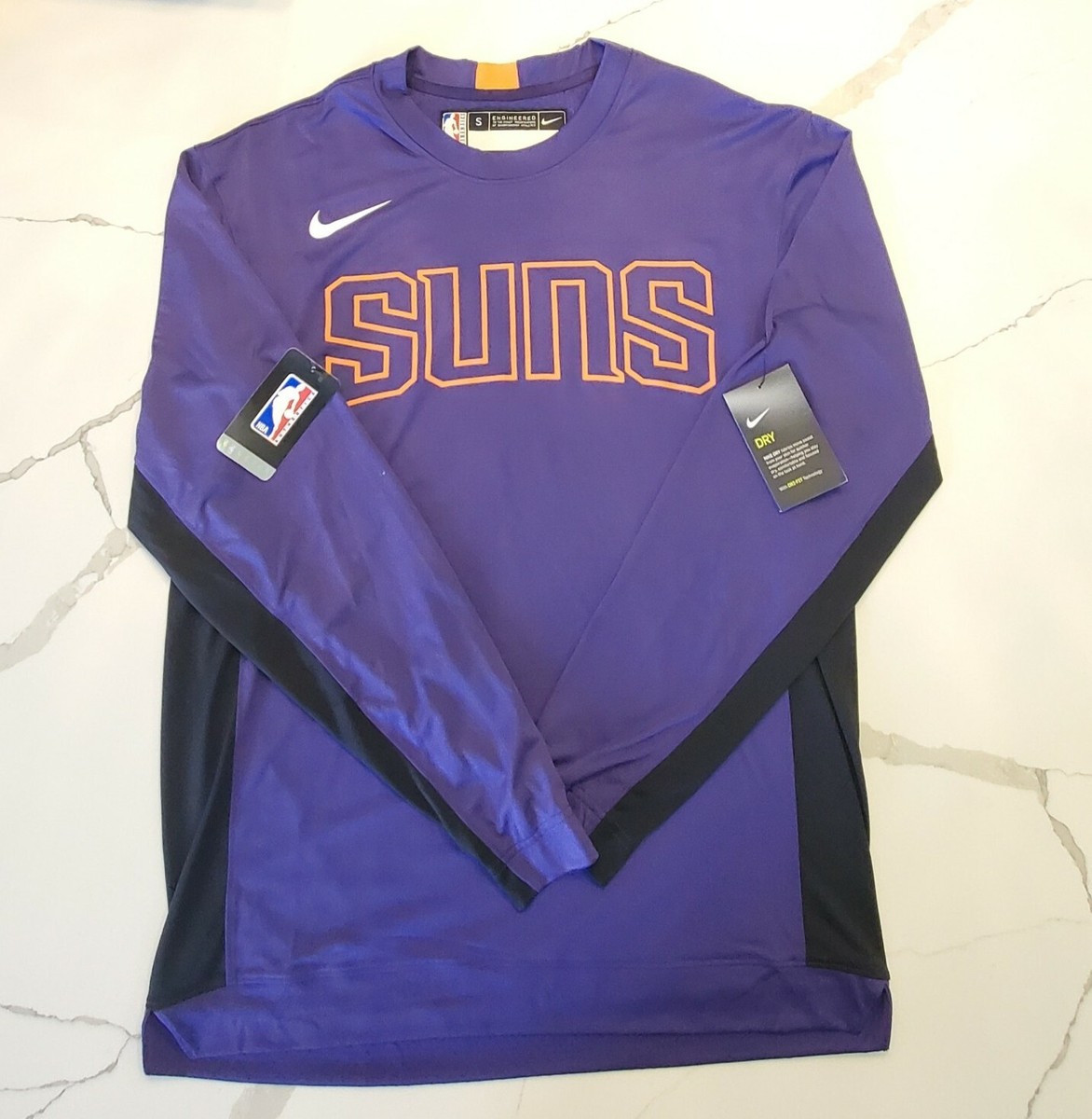 Nike NBA Phoenix Suns Warm Up Long sleeve Jersey AV0915-566 Player