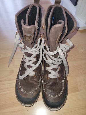 Top MERRELL Espresso Stiefel Stiefelette Winterstiefel  Gefüttert  Leder Gr.47