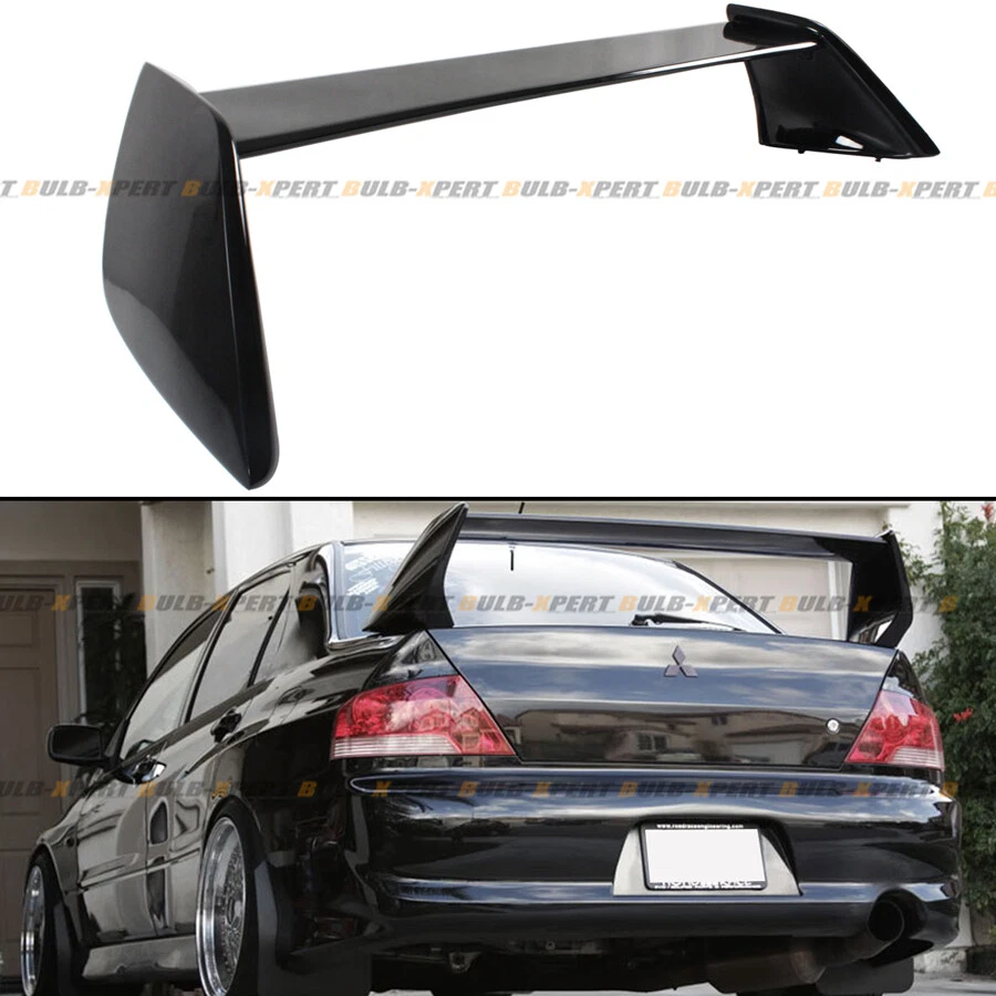 For 2002-2007 Mitsubishi Lancer Evo 7 8 9 Glossy Black JDM Trunk Spoiler Wing - Image 2 of 4
