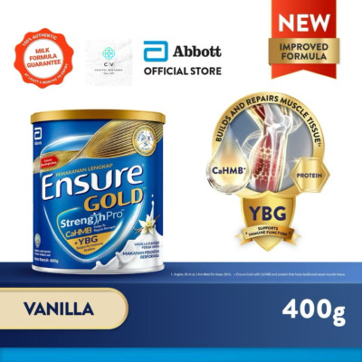 2 X Abbott Ensure Gold Vanilla 400g for Middle-Age & Elderly - Express Shipping