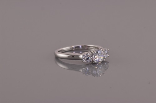 Anillo Epifanía Plata Esterlina Circonita Cúbica Pasado Presente Futuro Banda 925 Talla: 7 - Imagen 2 de 8