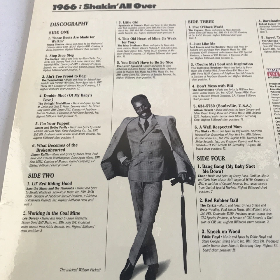 CLASSIC ROCK 1966 SHAKIN’ ALL OVER TIME LIFE VINYL 2-LP USA 1989 IN SHRINK MINT - Image 3 of 4