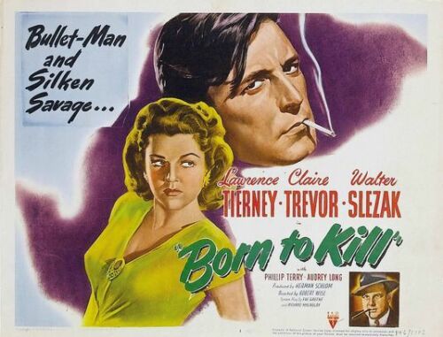 Born To Kill 1947 Dvd. Lawrence Tierney. copy of public domain film. disc only - Imagen 1 de 1