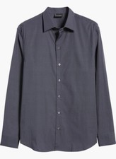 Emporio Armani Men's MicroPattern Stretch Cotton Button-Up Shirt 325