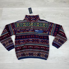 Polo Ralph Lauren Andover II Fleece Fair Isle Pullover Boys Medium 8-10 