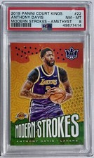 Anthony Davis 2019 Court Kings Modern Strokes Amethyst #22 PSA 8 #'d 56/99
