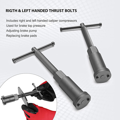 18 Piece Caliper Brake Piston Tool Kit Disc Brakes Rewind Wind Back Service Set - Foto 10