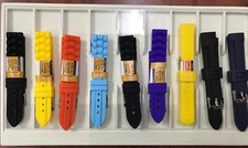 Assortment 9 Silicone Watch Straps Size 18mm Various Colors Good Quality New