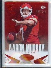 2014 CERTIFIED MIRROR RED RC ROOKIE #102 ARRON MURRAY #80/249 CHIEFS GEORGIA