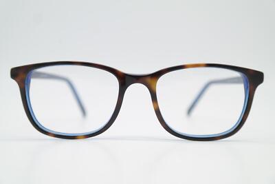 Eyeglasses WORTH SEEING 6456 Brown Blue Oval Frame New