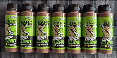 New - Lot Of 7 - Grip Clean Ultra Heavy Duty Hand Soap - 8 Oz Per Bottle