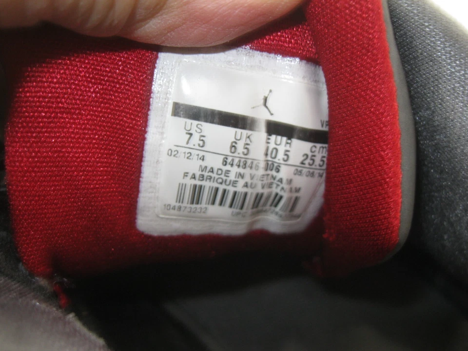 JORDAN FLIGHT 45 'BLACK COOL GREY 644846 006 MEN SIZE 7.5 - Image 4 of 4