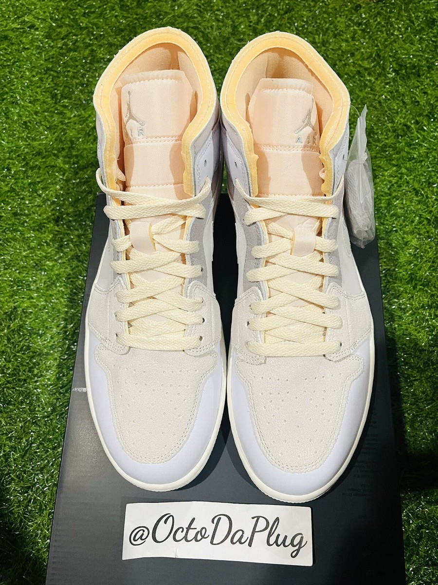 Size 12 - Jordan 1 Mid SE Craft White 2022 for sale online | eBay