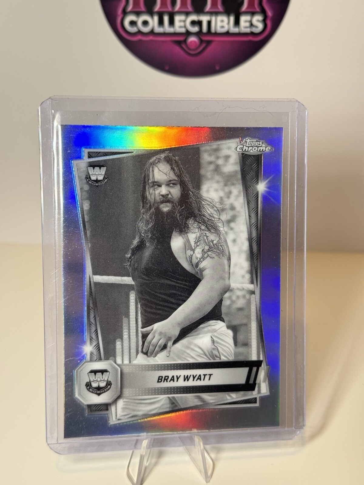 WWE Topps Chrome 2025 Bray Wyatt #126 Sepia Refractor