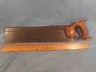 Antique Very rare R Waldo Cast Steel back saw. Made in the mid 1800's VTG Estate