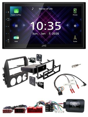 JVC DAB 2DIN Lenkrad Bluetooth USB Autoradio für Mazda MX 5 NC 2005-2008 aktiv