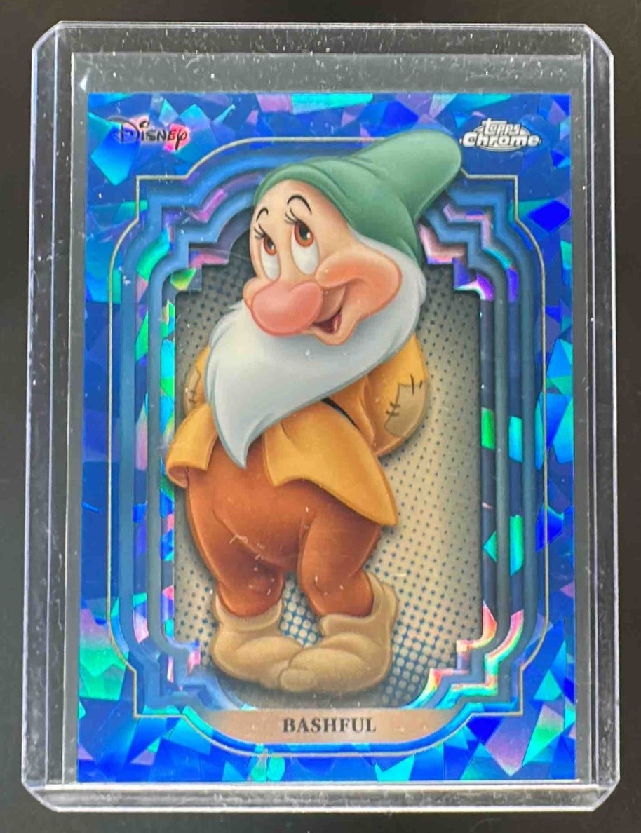 2024 Topps Chrome Sapphire Disney Bashful #9 Snow White & the 7 Dwarfs