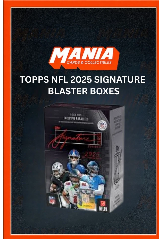 NFL Topps SIGNATURE  2025 Blaster Boxes (ct190626)