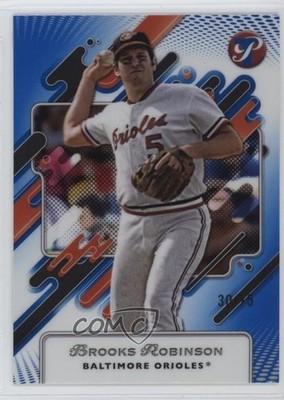 2025 Topps Pristine Blue Refractor 30/75 Brooks Robinson #23 HOF 9et