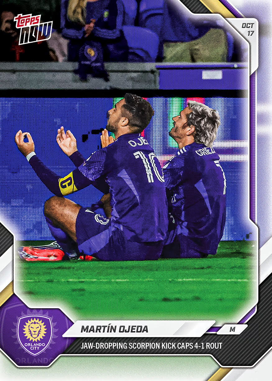 Martin Ojeda Scorpion Kick 4-1 Rout - 2026 MLS Topps NOW - Card 99 Presale