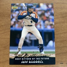 1992 Upper Deck Jeff Bagwell Ted Williams Best Hitters of the Future Astros