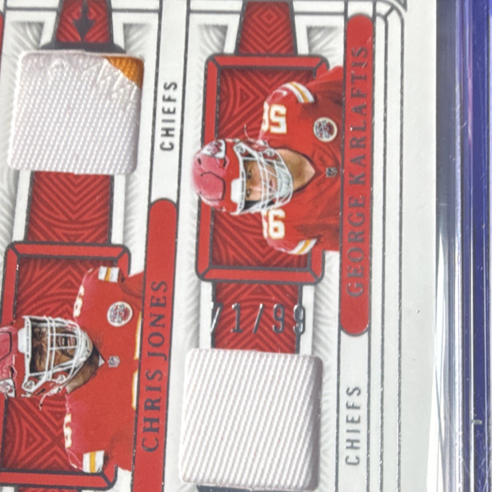 2025 Panini National Treasures Quad Materials Chiefs Mahomes Worthy Jones Karla… view 2