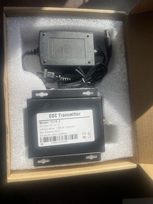 Ethernet Over CoaxIAL-LAN CONVERTER EOC TRANSMITTER Model 1C1E-3