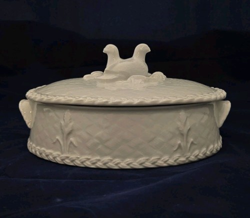 VTG 1983 Royal Worcester GOURMET OVEN CHINA Covered Casserole Dish Turtle Doves - Picture 19 of 24