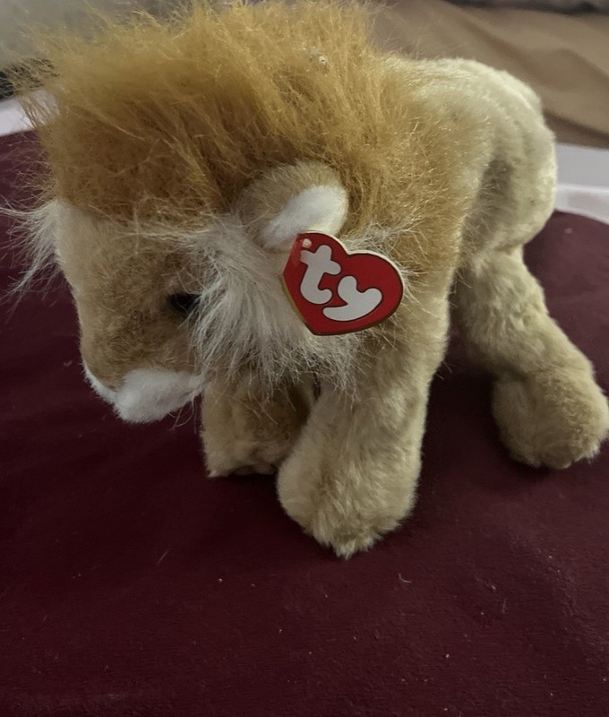 VTG Ty Beanie Buddy Sahara the Lion 9" Classic Plush Stuffed Animal 1997 w Tag(g