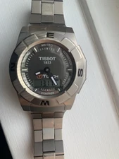 Tissot T-Touch All Titanium Men's Digital Analog Watch T001520A Swiss