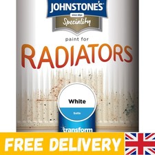 White Satin Radiator & Pipe Paint 250ml - Odour Blocking, Waterproof, Indoor Use