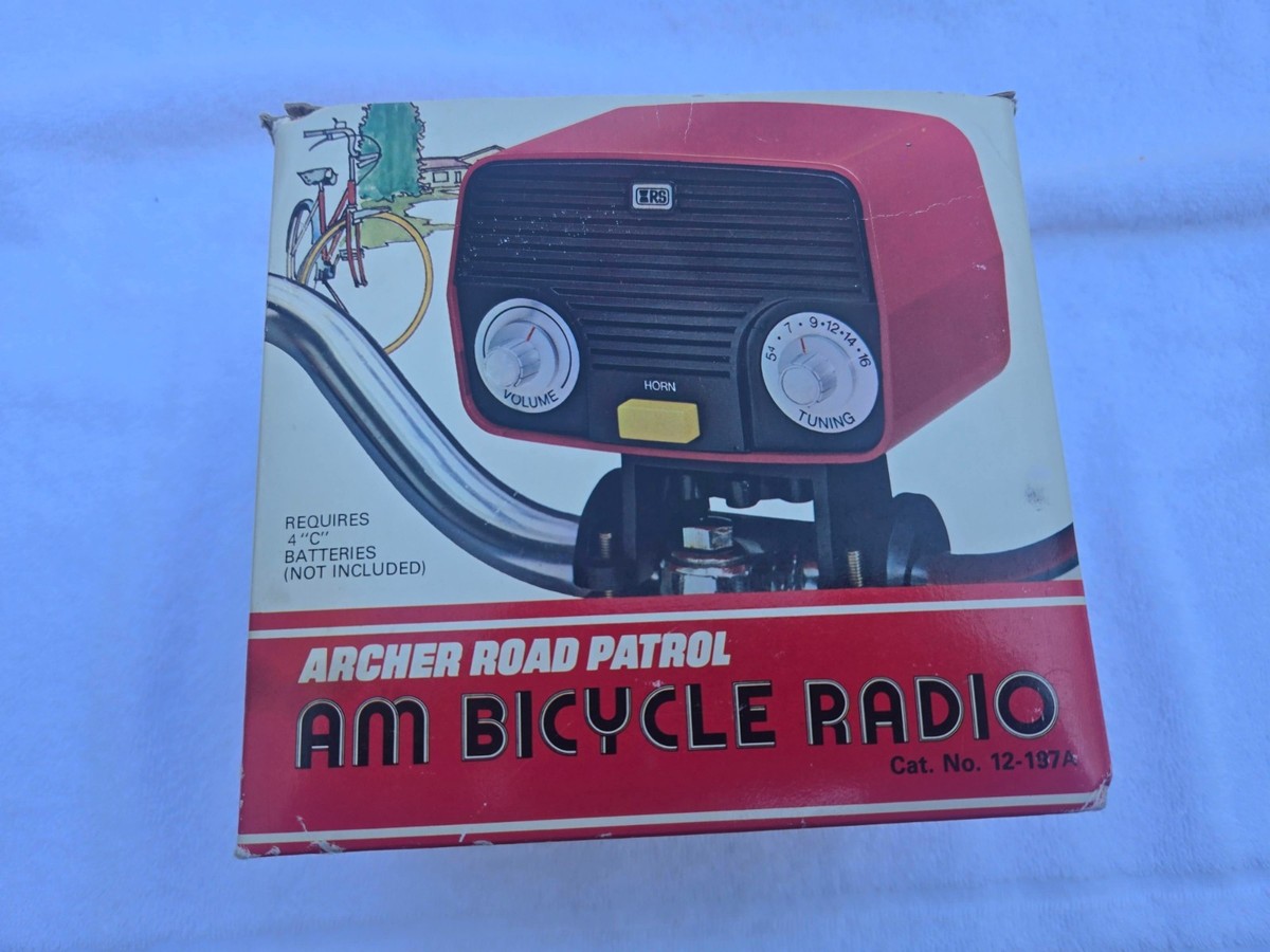 Vintage Retro Red AM Radio Archer Road Patrol Bicycle w Screw