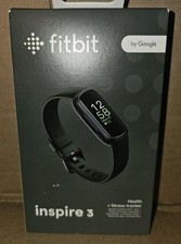 Fitbit Inspire 3 Health Fitness Tracker Heart Rate Monitor Black Sealed