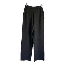 St John Collection Boucle Slub Knit Stretch Heather Grey pant Size 4
